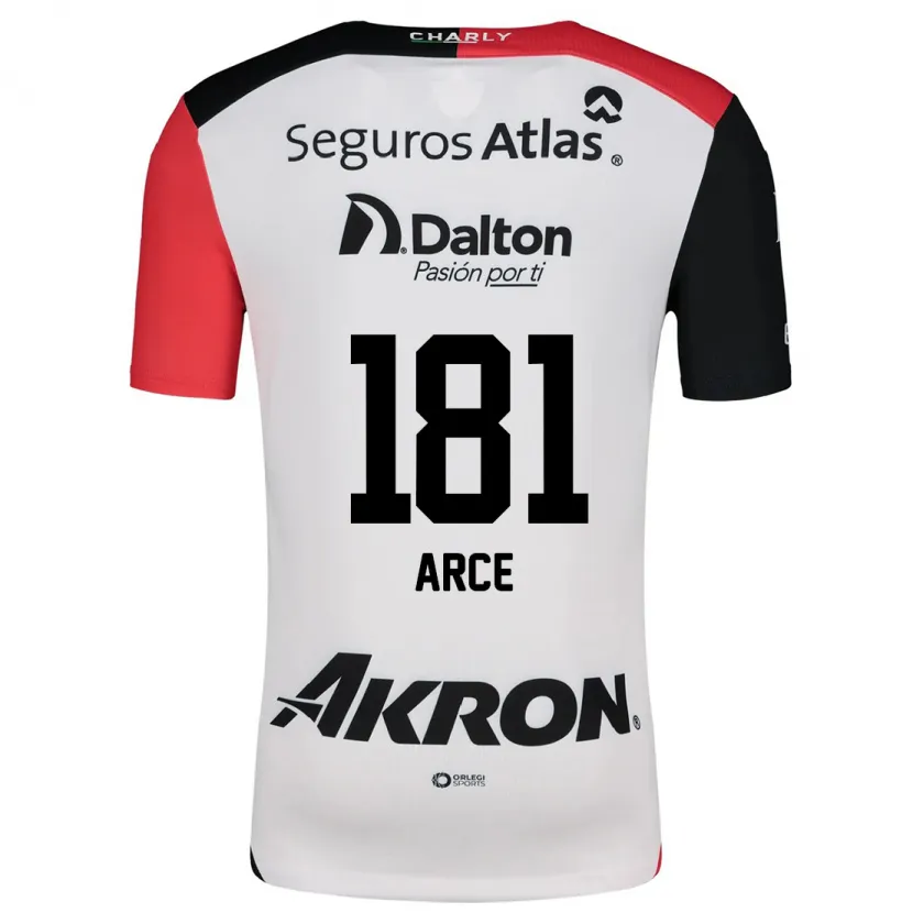 Danxen Heren Edson Arce #181 Wit Rood Zwart Uitshirt Uittenue 2024/25 T-Shirt
