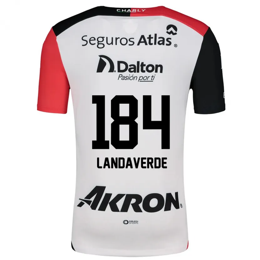 Danxen Heren Antero Landaverde #184 Wit Rood Zwart Uitshirt Uittenue 2024/25 T-Shirt