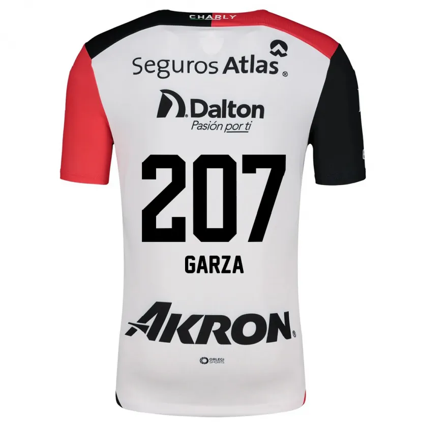 Danxen Heren Rodolfo Garza #207 Wit Rood Zwart Uitshirt Uittenue 2024/25 T-Shirt