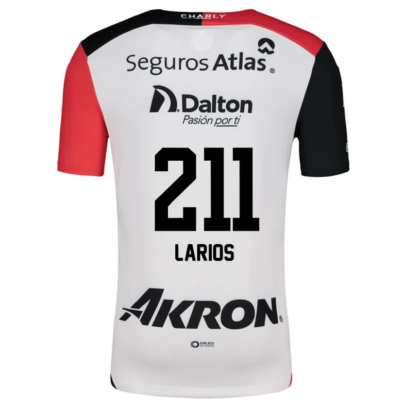 Danxen Heren Israel Larios #211 Wit Rood Zwart Uitshirt Uittenue 2024/25 T-Shirt