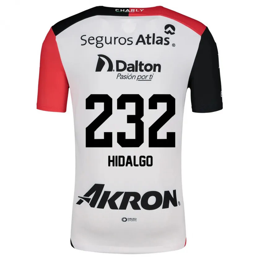 Danxen Heren Óscar Hidalgo #232 Wit Rood Zwart Uitshirt Uittenue 2024/25 T-Shirt