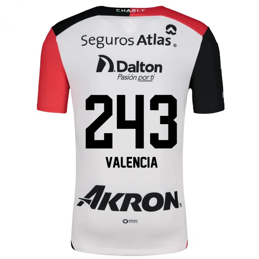 Danxen Heren Luis Valencia #243 Wit Rood Zwart Uitshirt Uittenue 2024/25 T-Shirt