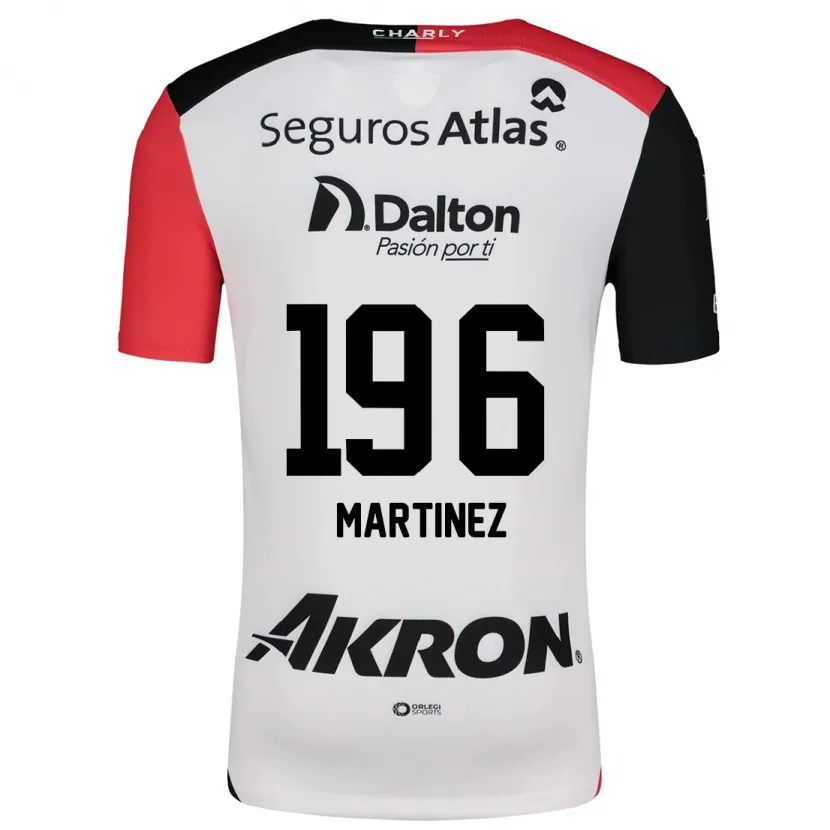 Danxen Heren Rafael Martínez #196 Wit Rood Zwart Uitshirt Uittenue 2024/25 T-Shirt