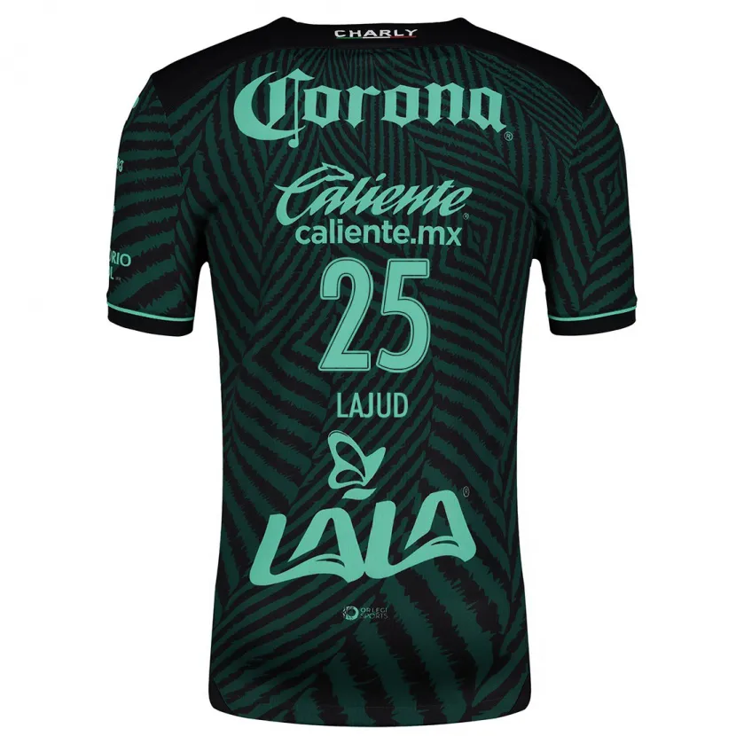 Danxen Heren Gibrán Lajud #25 Zwart Groen Uitshirt Uittenue 2024/25 T-Shirt