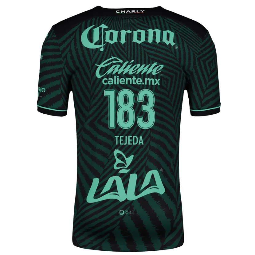 Danxen Heren Juan Tejeda #183 Zwart Groen Uitshirt Uittenue 2024/25 T-Shirt
