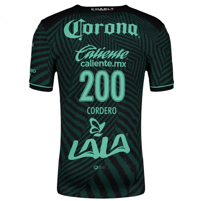 Danxen Heren Mario Cordero #200 Zwart Groen Uitshirt Uittenue 2024/25 T-Shirt