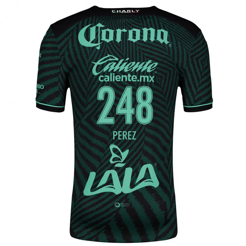 Danxen Heren Jonathan Pérez #248 Zwart Groen Uitshirt Uittenue 2024/25 T-Shirt