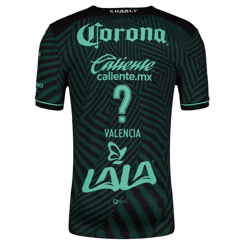 Danxen Heren Álex Valencia #0 Zwart Groen Uitshirt Uittenue 2024/25 T-Shirt