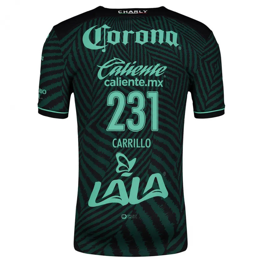 Danxen Heren Ángel Carrillo #231 Zwart Groen Uitshirt Uittenue 2024/25 T-Shirt