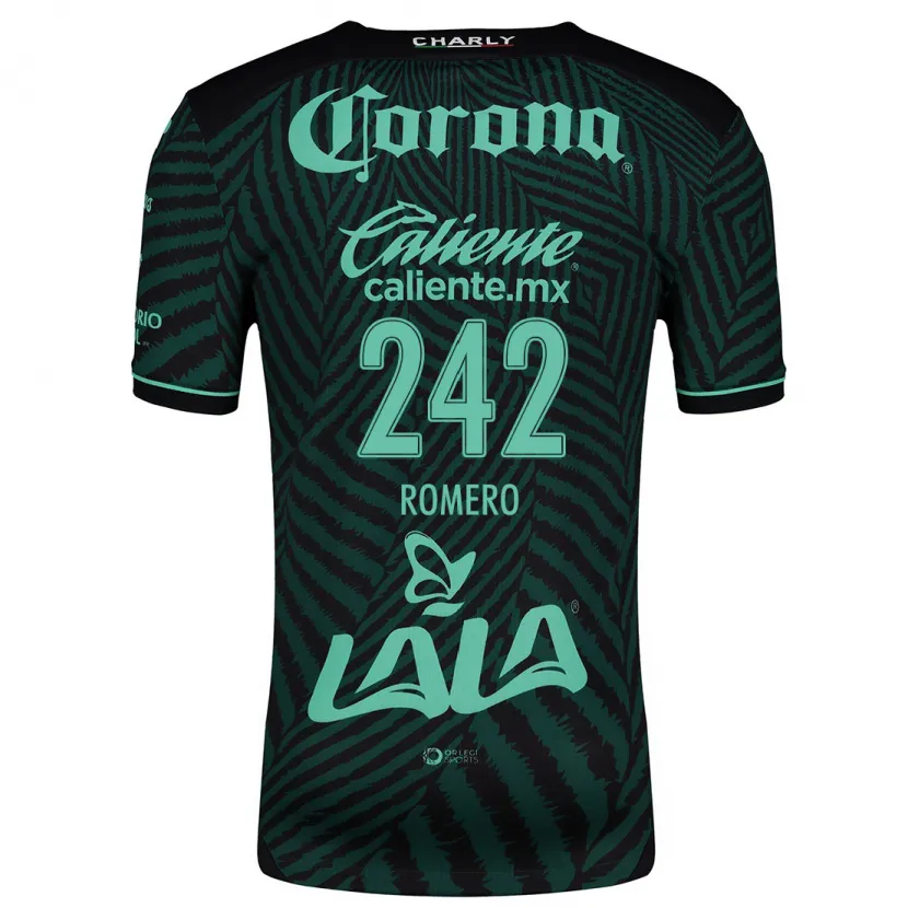 Danxen Heren Ángel Romero #242 Zwart Groen Uitshirt Uittenue 2024/25 T-Shirt