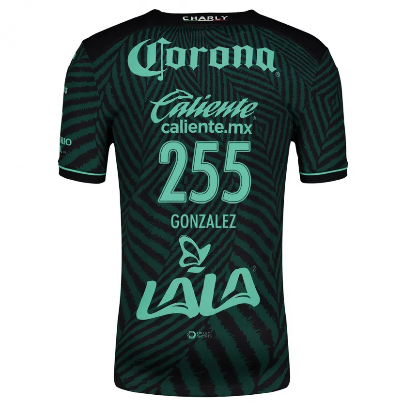 Danxen Heren Valente González #255 Zwart Groen Uitshirt Uittenue 2024/25 T-Shirt