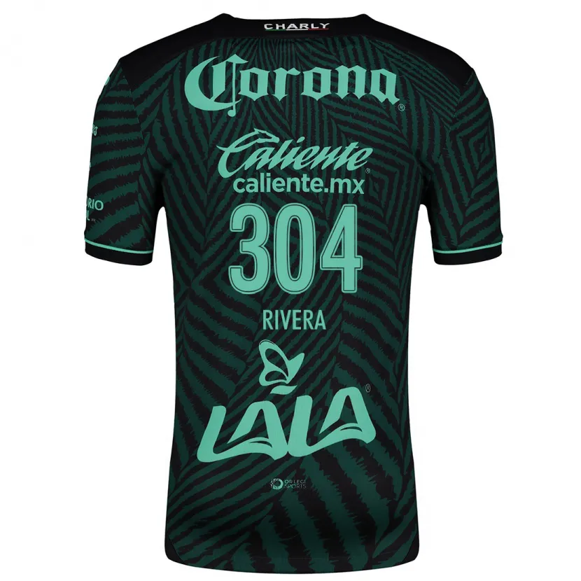 Danxen Heren Jorge Rivera #304 Zwart Groen Uitshirt Uittenue 2024/25 T-Shirt