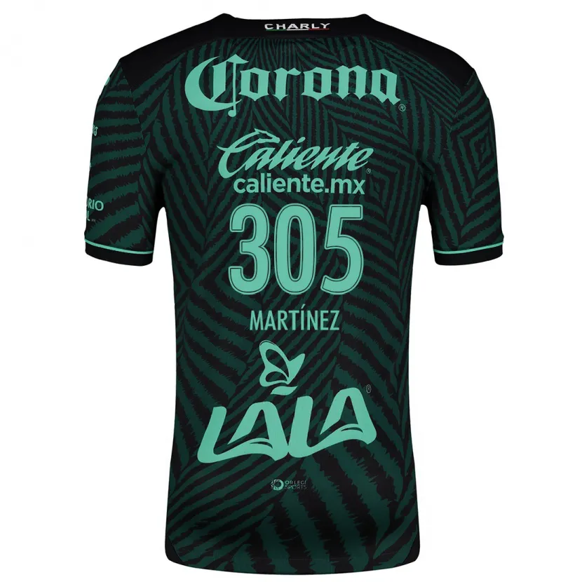 Danxen Heren Cristian Martínez #305 Zwart Groen Uitshirt Uittenue 2024/25 T-Shirt