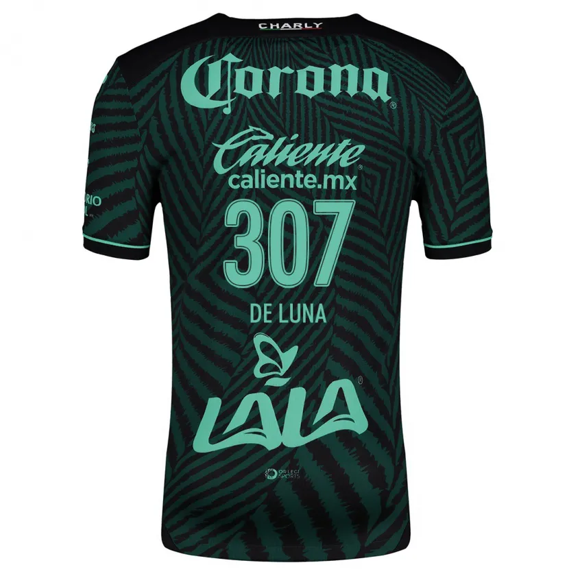 Danxen Heren Eduardo De Luna #307 Zwart Groen Uitshirt Uittenue 2024/25 T-Shirt