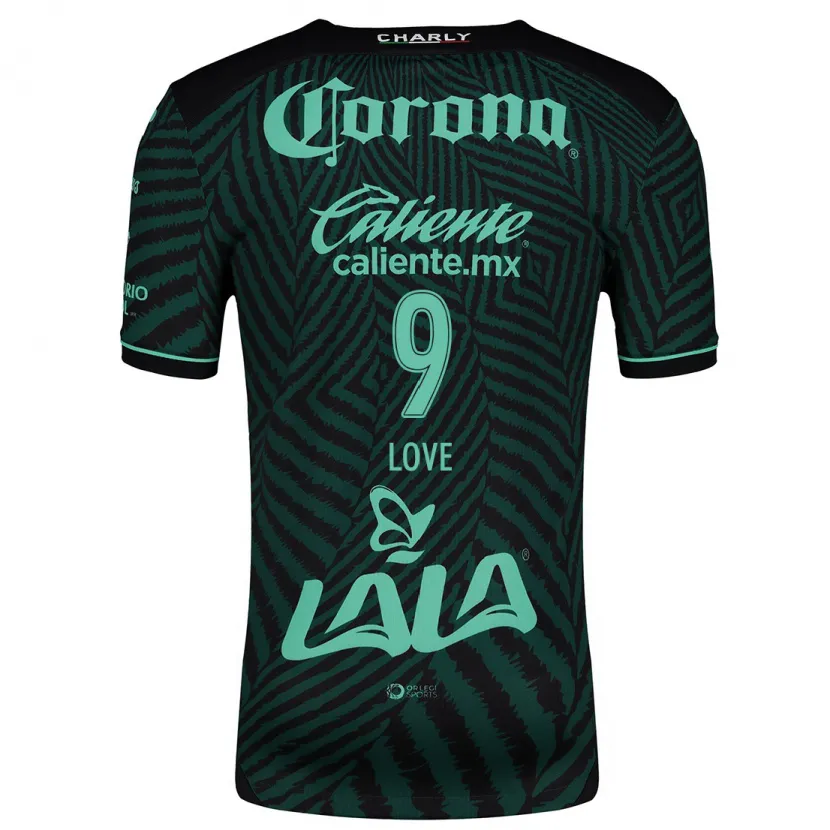 Danxen Heren Juelle Love #9 Zwart Groen Uitshirt Uittenue 2024/25 T-Shirt