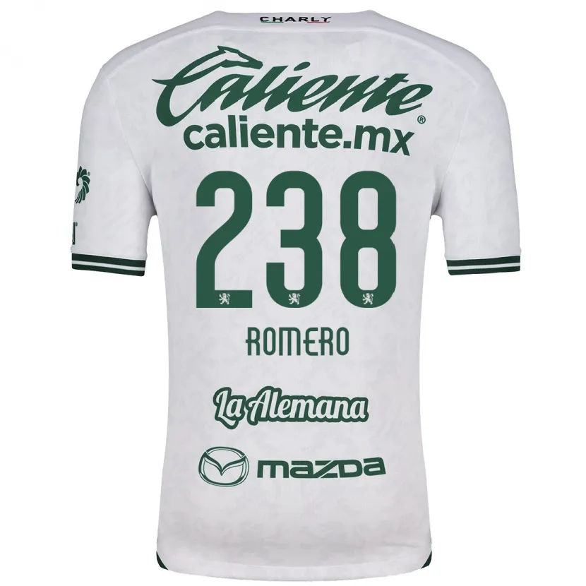 Danxen Heren Paulo Romero #238 Wit Groen Uitshirt Uittenue 2024/25 T-Shirt