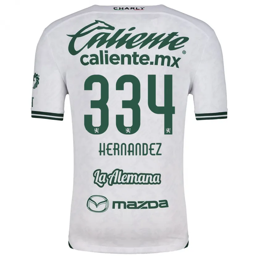 Danxen Heren Alan Hernández #334 Wit Groen Uitshirt Uittenue 2024/25 T-Shirt