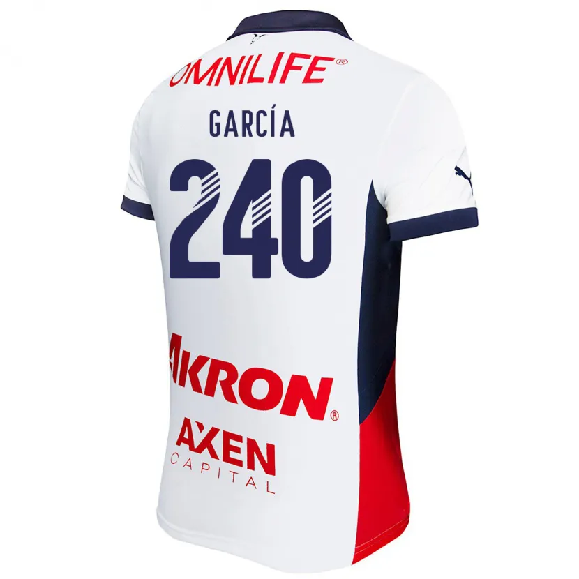 Danxen Heren Víctor García #240 Wit Rood Blauw Uitshirt Uittenue 2024/25 T-Shirt