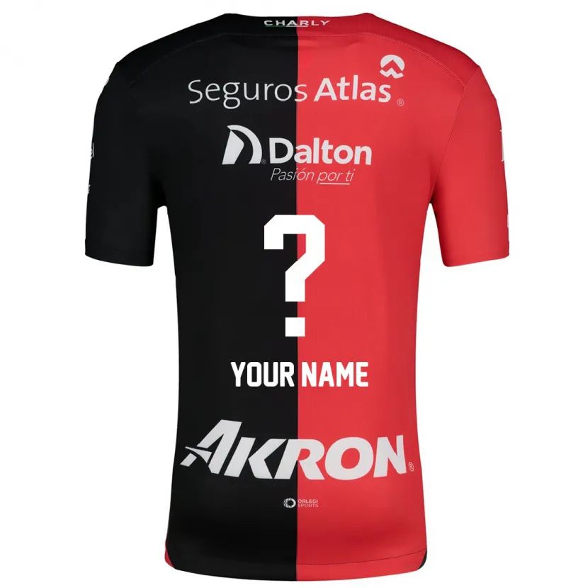 Danxen Dames Uw Naam #0 Rood Zwart Thuisshirt Thuistenue 2024/25 T-Shirt