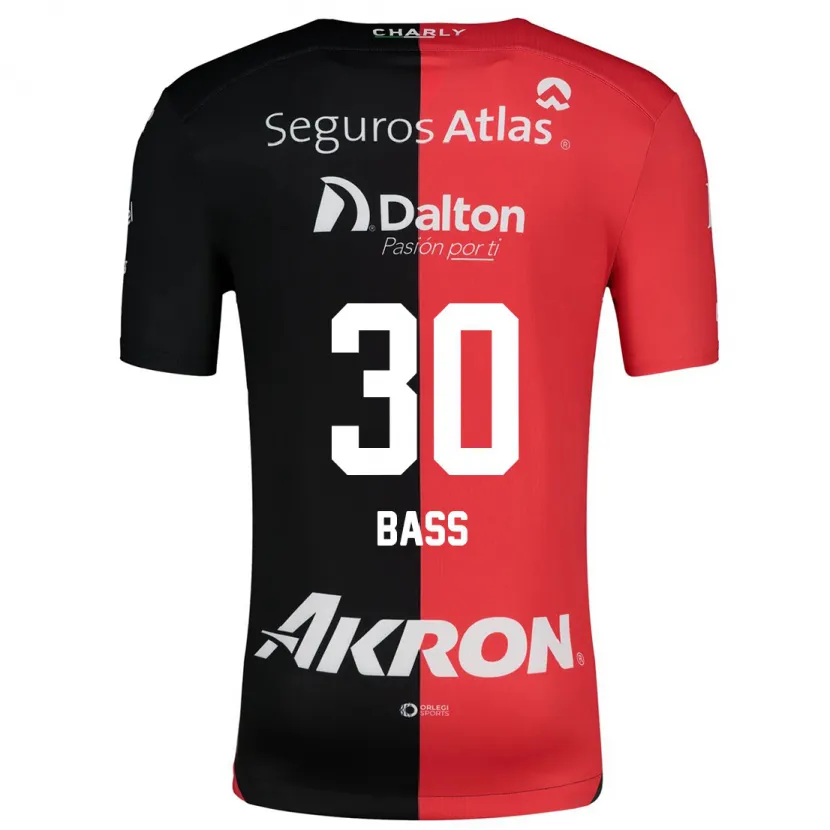 Danxen Dames Abraham Bass #30 Rood Zwart Thuisshirt Thuistenue 2024/25 T-Shirt