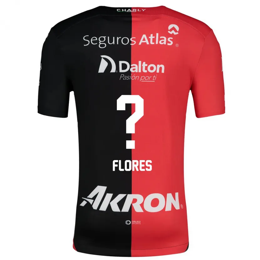 Danxen Dames Luis Flores #0 Rood Zwart Thuisshirt Thuistenue 2024/25 T-Shirt