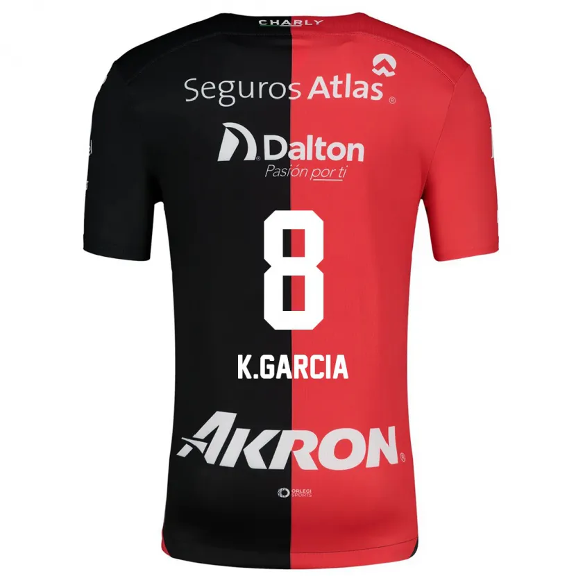 Danxen Dames Karen García #8 Rood Zwart Thuisshirt Thuistenue 2024/25 T-Shirt