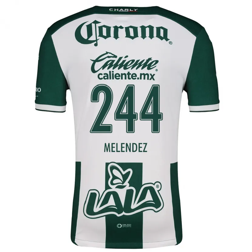 Danxen Dames Carlos Meléndez #244 Groen Wit Thuisshirt Thuistenue 2024/25 T-Shirt