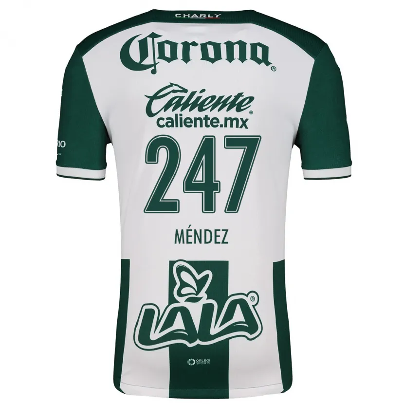 Danxen Dames Owen Méndez #247 Groen Wit Thuisshirt Thuistenue 2024/25 T-Shirt