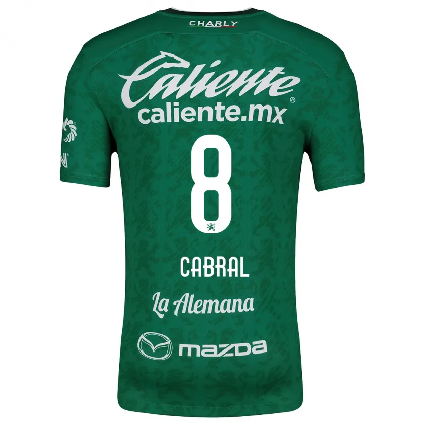 Danxen Dames Luciano Cabral #8 Groen Wit Thuisshirt Thuistenue 2024/25 T-Shirt