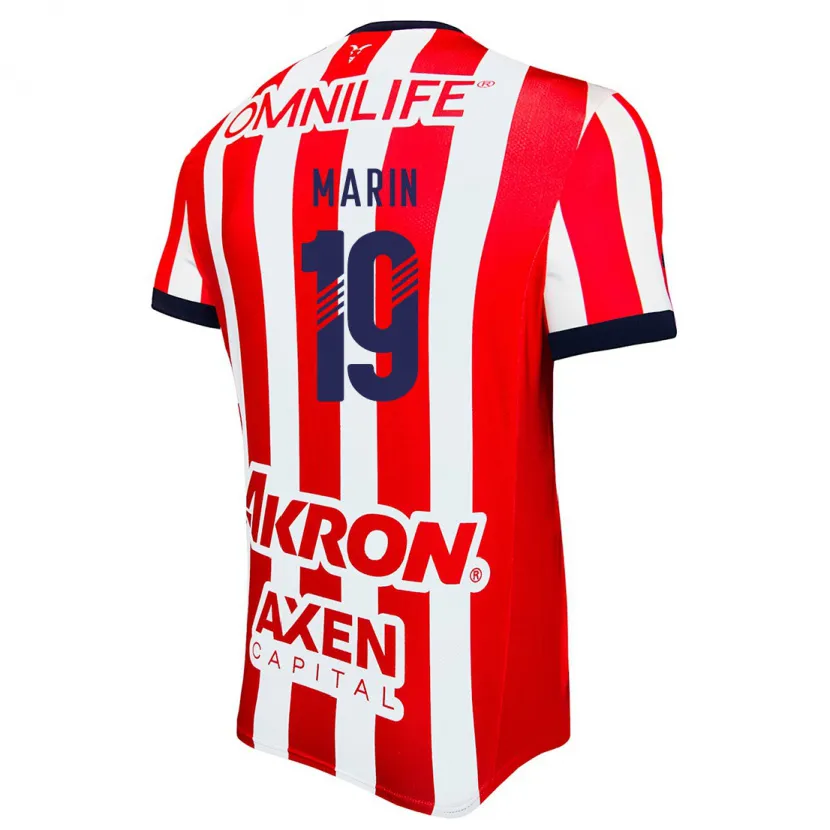 Danxen Dames Ricardo Marín #19 Rood Wit Blauw Thuisshirt Thuistenue 2024/25 T-Shirt