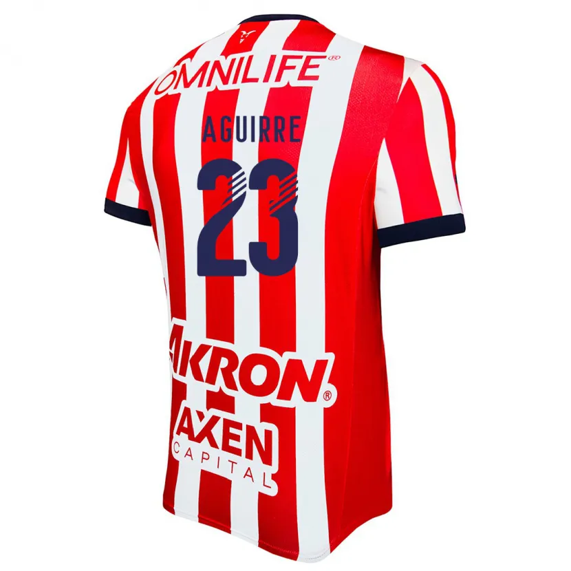 Danxen Dames Daniel Aguirre #23 Rood Wit Blauw Thuisshirt Thuistenue 2024/25 T-Shirt