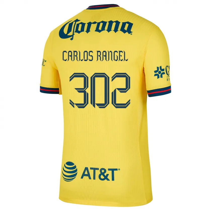 Danxen Dames Juan Carlos Rangel #302 Geel Blauw Thuisshirt Thuistenue 2024/25 T-Shirt