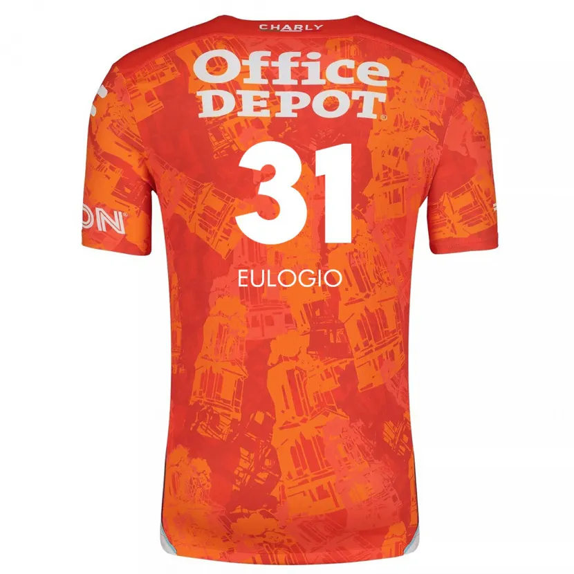 Danxen Dames José Eulogio #31 Oranje Wit Uitshirt Uittenue 2024/25 T-Shirt