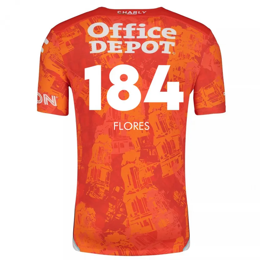 Danxen Dames Jason Flores #184 Oranje Wit Uitshirt Uittenue 2024/25 T-Shirt