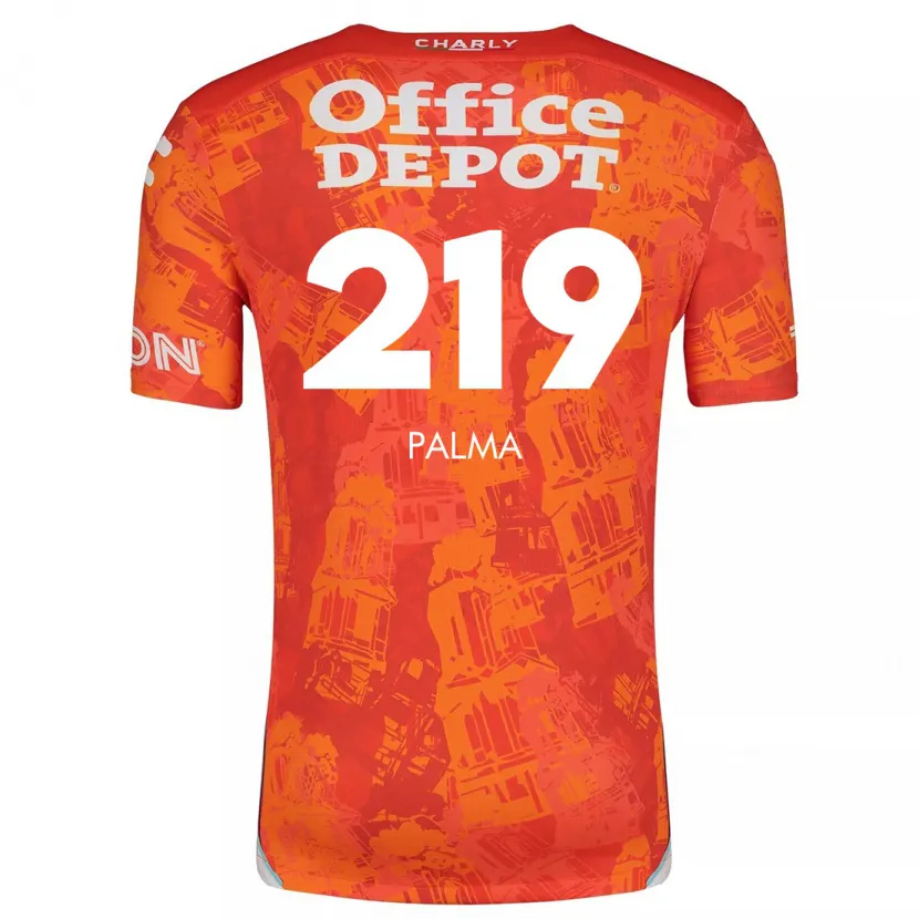 Danxen Dames Pablo Palma #219 Oranje Wit Uitshirt Uittenue 2024/25 T-Shirt