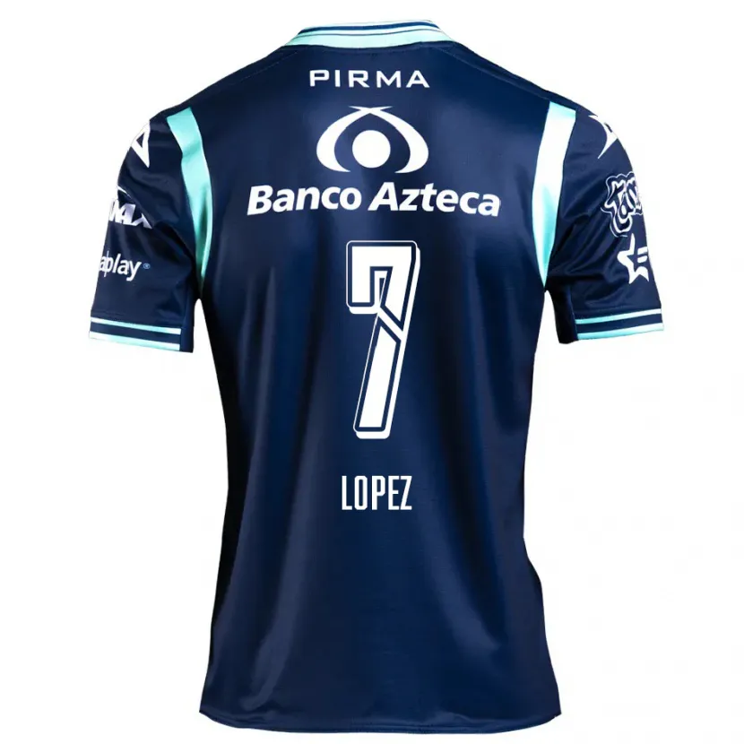 Danxen Dames Viridiana López #7 Marineblauw Uitshirt Uittenue 2024/25 T-Shirt