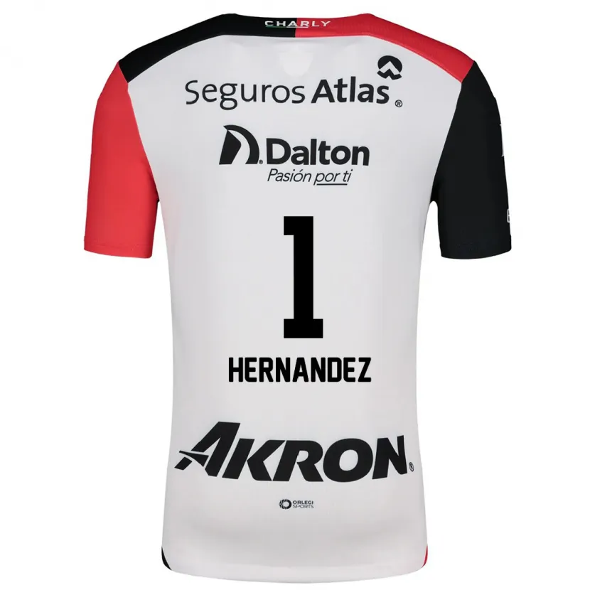 Danxen Dames José Hernández #1 Wit Rood Zwart Uitshirt Uittenue 2024/25 T-Shirt