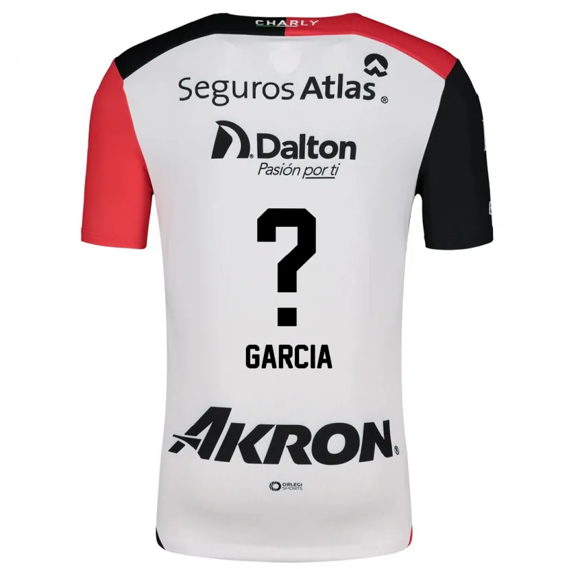 Danxen Dames Ángel García #0 Wit Rood Zwart Uitshirt Uittenue 2024/25 T-Shirt