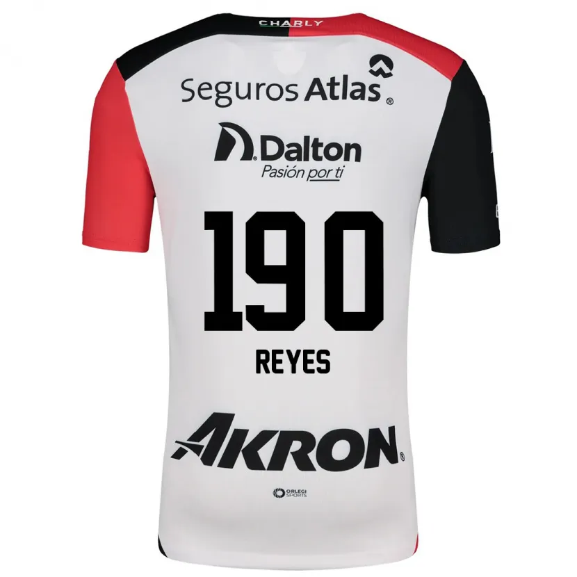 Danxen Dames Óscar Reyes #190 Wit Rood Zwart Uitshirt Uittenue 2024/25 T-Shirt