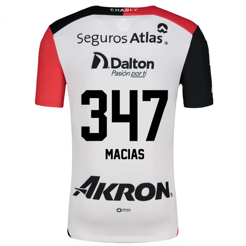 Danxen Dames Ángel Macías #347 Wit Rood Zwart Uitshirt Uittenue 2024/25 T-Shirt