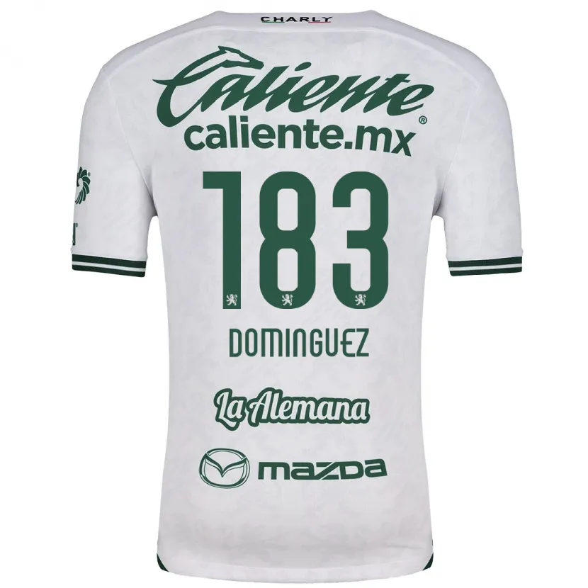 Danxen Dames Jesús Domínguez #183 Wit Groen Uitshirt Uittenue 2024/25 T-Shirt