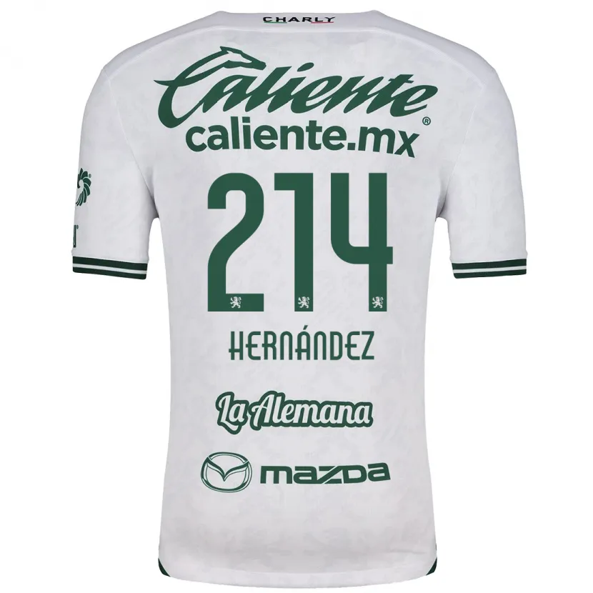 Danxen Dames Iván Hernández #214 Wit Groen Uitshirt Uittenue 2024/25 T-Shirt