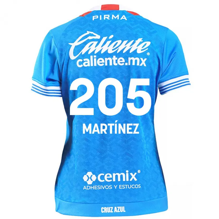 Danxen Kinderen César Martínez #205 Hemelsblauw Thuisshirt Thuistenue 2024/25 T-Shirt