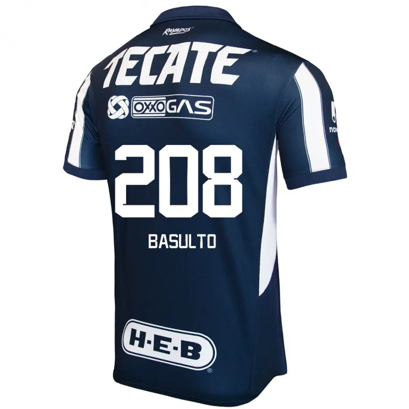 Danxen Kinderen Luis Basulto #208 Blauw Rood Wit Thuisshirt Thuistenue 2024/25 T-Shirt