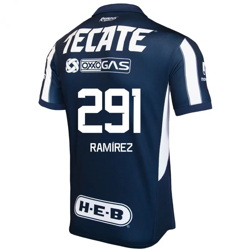 Danxen Kinderen Fabián Ramírez #291 Blauw Rood Wit Thuisshirt Thuistenue 2024/25 T-Shirt