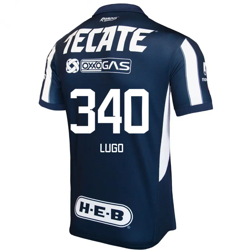 Danxen Kinderen Edy Lugo #340 Blauw Rood Wit Thuisshirt Thuistenue 2024/25 T-Shirt