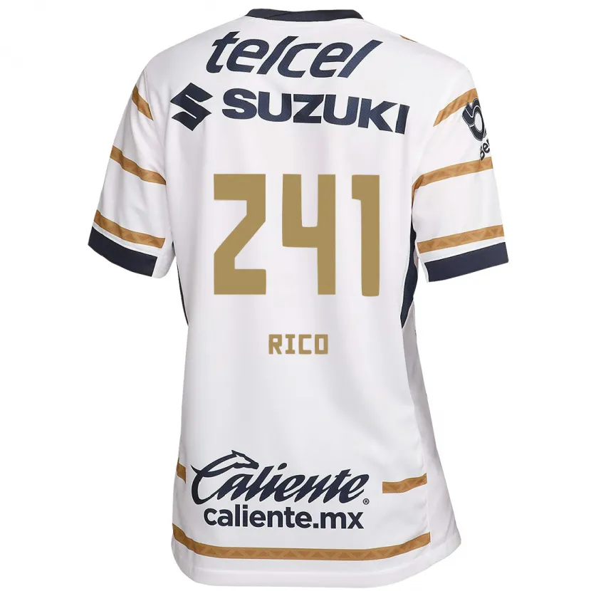 Danxen Kinderen Ángel Rico #241 Witte Obsidiaan Thuisshirt Thuistenue 2024/25 T-Shirt