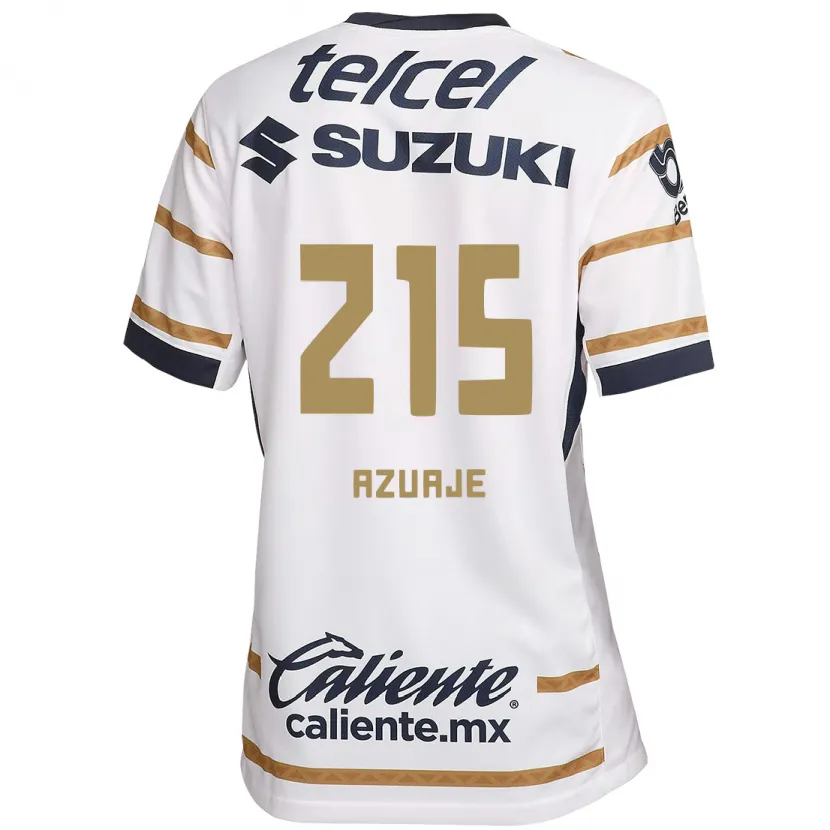 Danxen Kinderen Ángel Azuaje #215 Witte Obsidiaan Thuisshirt Thuistenue 2024/25 T-Shirt