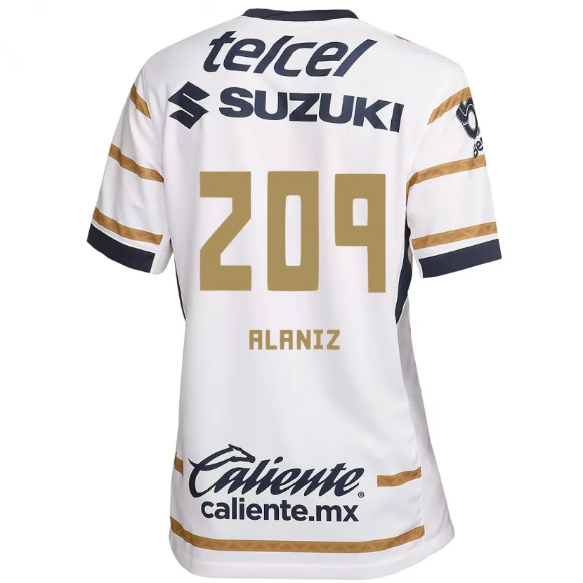 Danxen Kinderen Jorge Alaniz #209 Witte Obsidiaan Thuisshirt Thuistenue 2024/25 T-Shirt