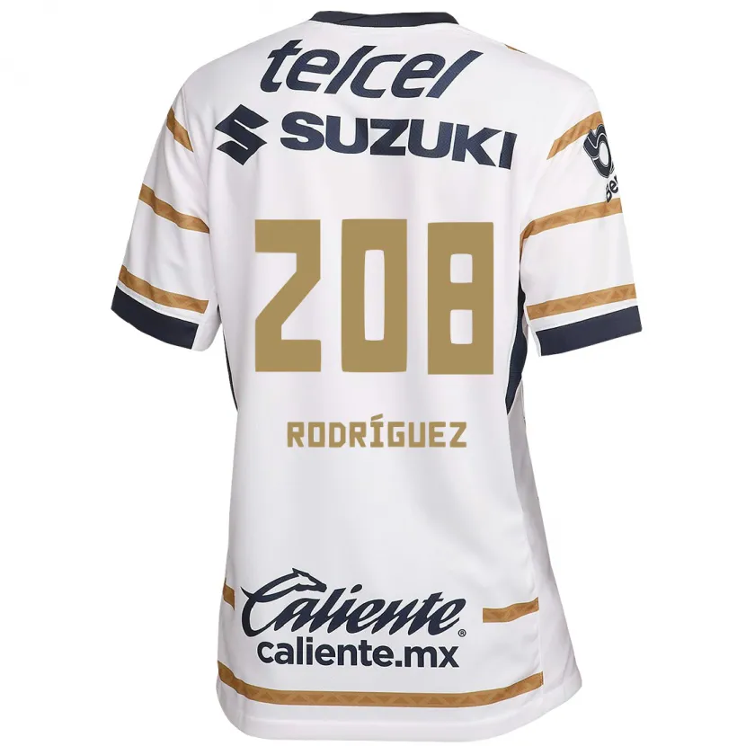 Danxen Kinderen Gael Rodríguez #208 Witte Obsidiaan Thuisshirt Thuistenue 2024/25 T-Shirt